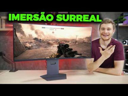 COMPREI O MONITOR LG ULTRAGEAR DE 34! 160HZ E QUADHD! (UNBOXING E TESTE)