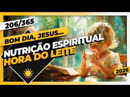 NUTRIÇÃO ESPIRITUAL: HORA DO LEITE - Bom dia, Jesus! 206/365 (2026)