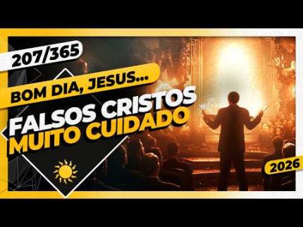 FALSOS CRISTOS: MUITO CUIDADO - Bom dia, Jesus! 207/365 (2026)