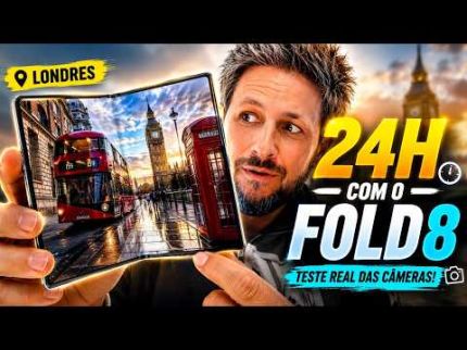 Galaxy Z Fold8 em Londres: primeiro TESTE REAL das câmeras