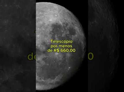 Astrofotografia lunar de alta resolução com telescópio iniciante da TD Cosmos #shorts #astronomia