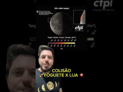 Colisão de foguete com a Lua #shorts #astronomia