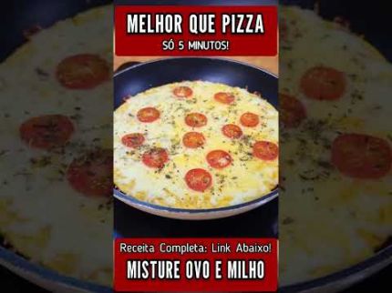 Só 5 MIN! Ovo + Milho na Frigideira! Café da manhã ou Lanche Saudável e Delicioso!