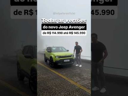 Todas as versões do novo Jeep Avenger
