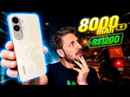 QUASE 3 DIAS longe da tomada! Testei o realme C100X