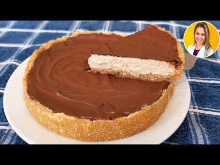 Só 3 INGREDIENTES e ZERO AÇÚCAR - SEM FORNO, FARINHA E OVO - Fácil e Rápida