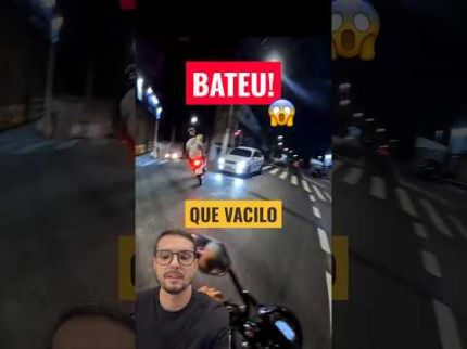 Bateu! Imprudência de Motociclista Causa Colisão! Quem É o Culpado?