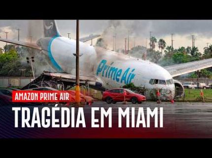 Avião Cargueiro Varou a Pista em Miami #LiveExtra