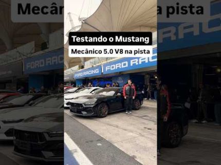 Testando o Mustang Mecânico 5.0 V8 na pista