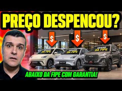 BYD, GEELY, OMODA, CHERY e GWM ABAIXO DA FIPE: MAIS BARATO QUE 0KM e COM GARANTIA! ANÚNCIOS REAIS!