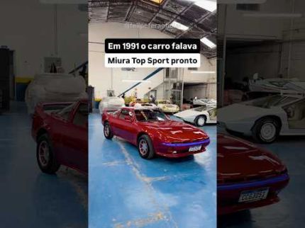Em 1991 o carro falava! Miura Top Sport pronto.