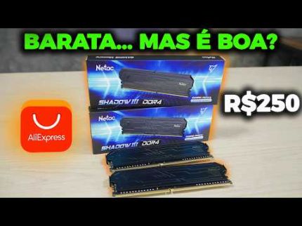 MEMÓRIA RAM NETAC DDR4 BARATA DO ALIEXPRESS, POR ESSA EU NÃO ESPERAVA