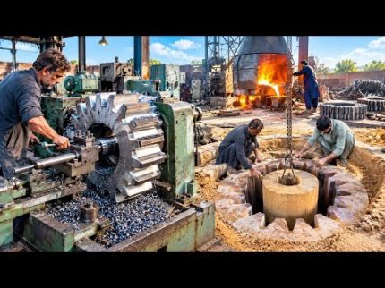 From Scrap to Giant Gear | Traditional Sand Casting Process for Sugar Mill