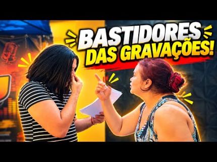BASTIDORES DAS GRAVAÇÕES!