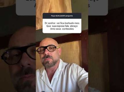 Esposa do Dr. Dayan fala o que acha da sua nova barba.