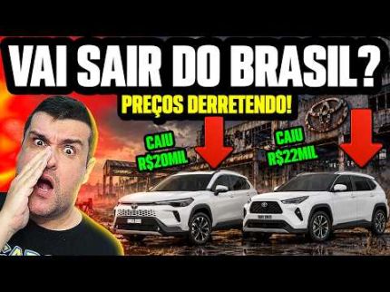 TOYOTA DESESPERADA: PREÇOS CAEM com FORÇA DE NOVO! DESCONTOS GIGANTES e INACREDITÁVEIS! É A HORA?