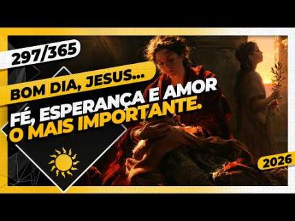 FÉ, ESPERANÇA E AMOR: O MAIS IMPORTANTE - Bom dia, Jesus! 297/365 (2026)